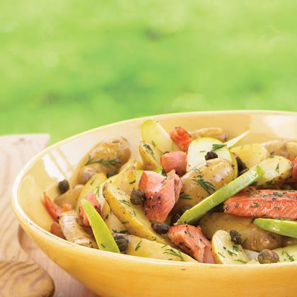 Warm Fingerling Potato and Smoked Trout Salad